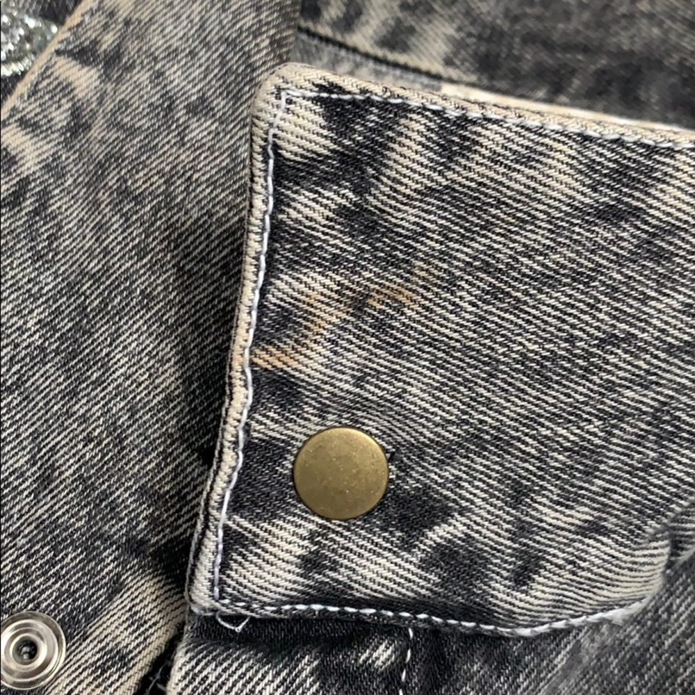 Vintage acid washed sequins coat jacket - Picture 8 of 13